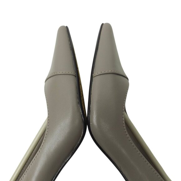 Bella Vita WOW Taupe Pump Womens Size 5 M Kitten Heel Leather Kidskin NEW - Picture 12 of 15